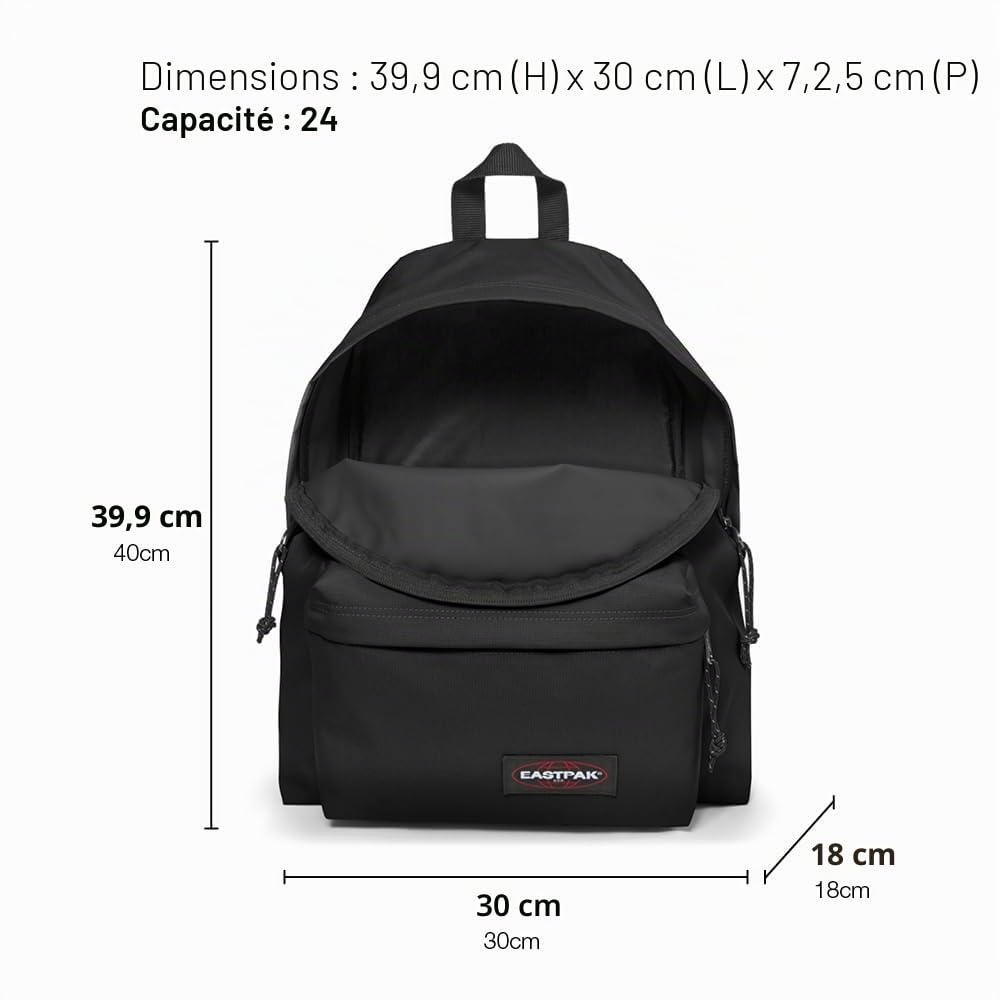 eastpak-padded-pak-r-sac-dos-scolaire-24-l-r-sistant-l-eau-40-x-30-x-18-cm image 2