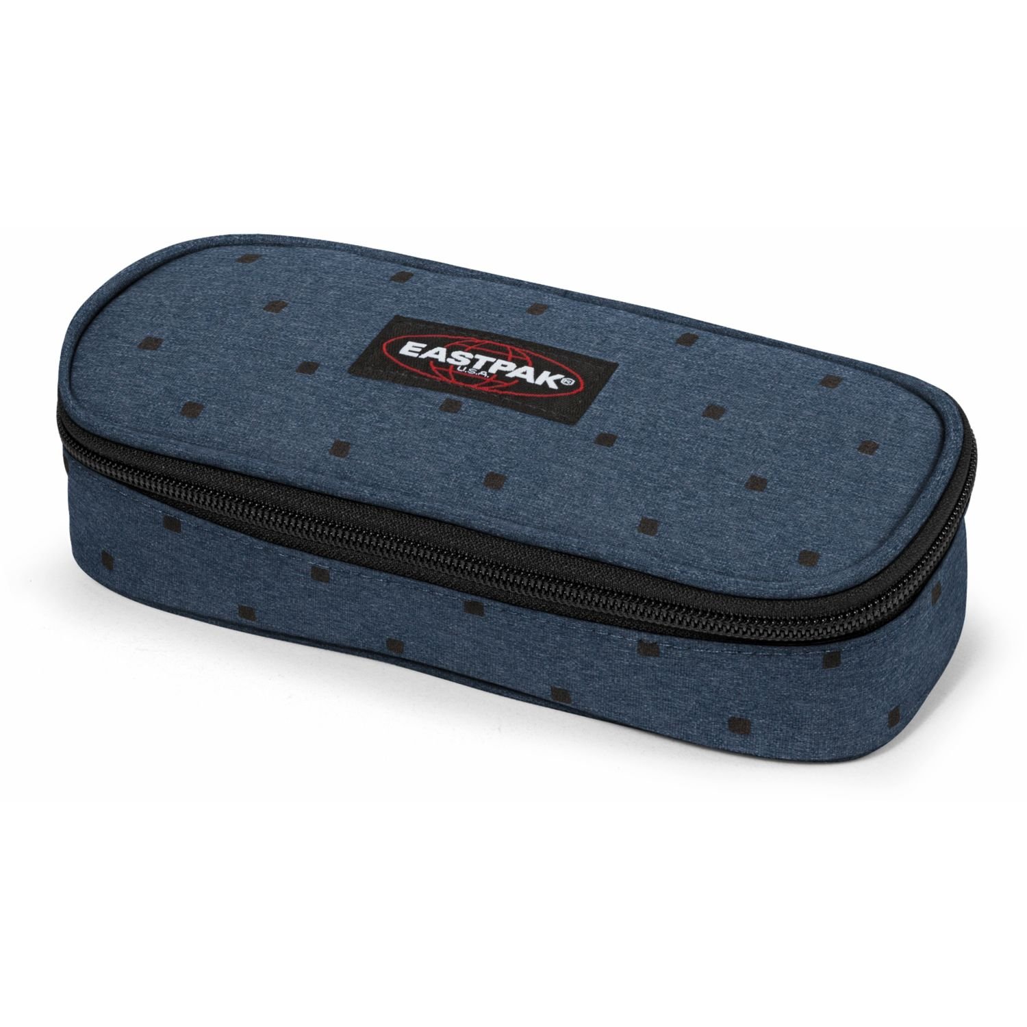 eastpak-oval-89p-trousse-crayons-noire-carr-s-22-x-6-x-9-cm-polyamide-fermeture- image 2